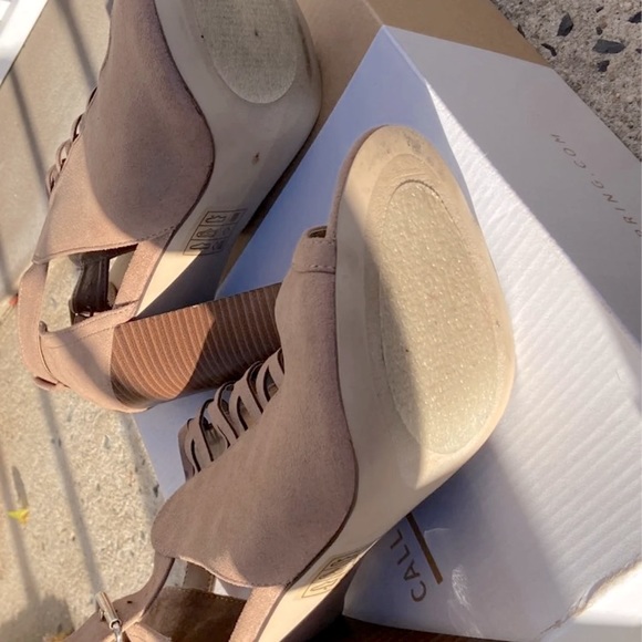 ✨NWT✨ Call it spring suede gladiator heeled sandals - Picture 4 of 5